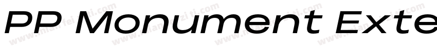 PP Monument Extended Semibold字体转换
